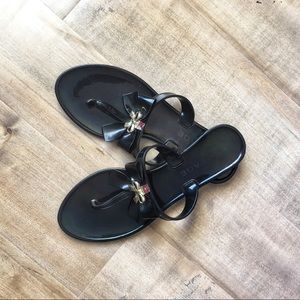 Black Rampage sandals - size 8